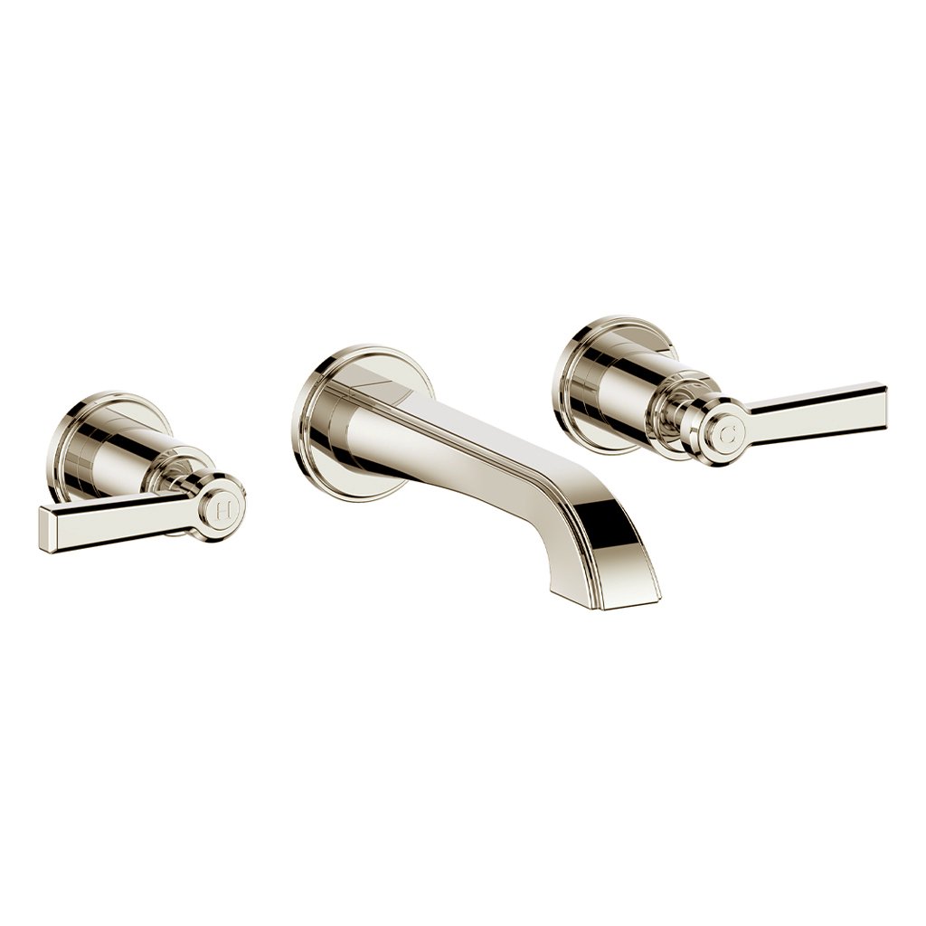 Vogt ZEHN Wall-Mount Lavatory Faucet Dual Cross Handles with Angled Spout Chrome - Image 8
