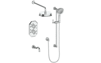 Vogt Carinthia Complete Tub & Shower System with Rain Shower & Hand Shower [TM.C12.320.310.BN]