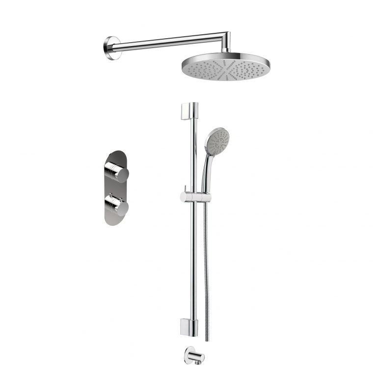 DISEGNO System X10 Shower System with Rain Head and Handheld Shower