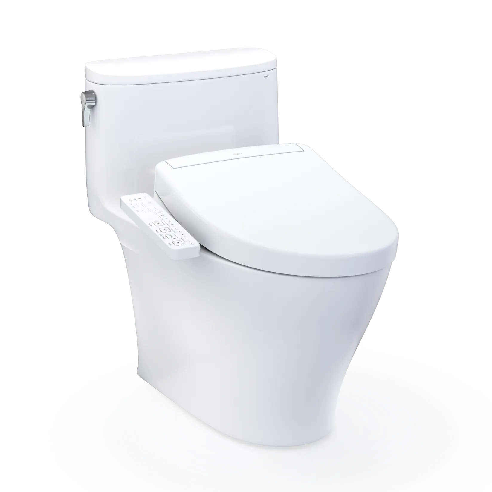 TOTO Nexus One‑Piece Toilet with WASHLET+ S2, 1.28 GPF, Elongated Skirted Design, SoftClose Seat, WASHLET+ Ready Integration