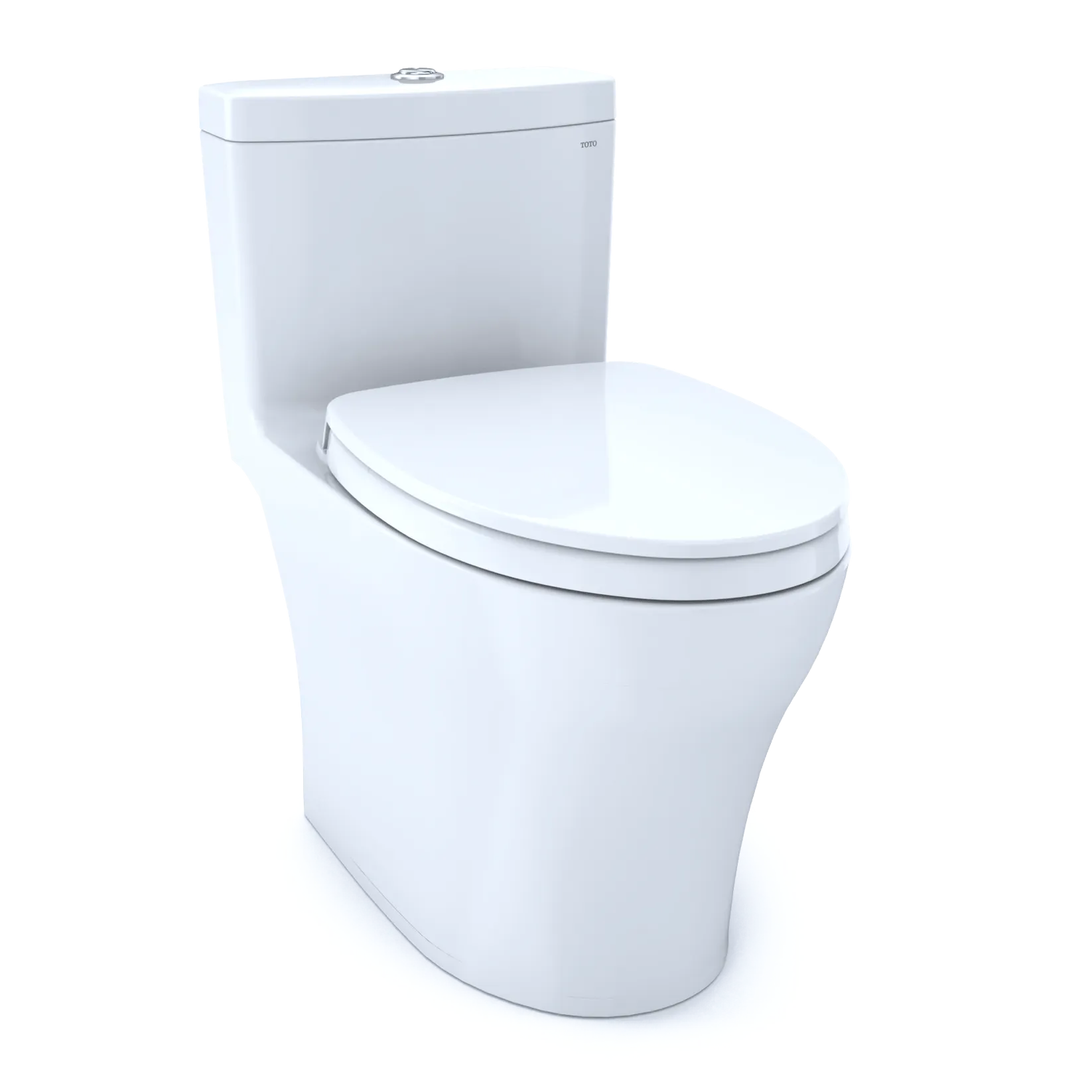 TOTO Aquia IV One‑Piece Toilet, Dual‑Flush 1.28/0.9 GPF, Elongated Skirted Bowl, WASHLET+ Ready, Universal Height